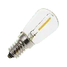 Lighto | Filament LED | Petit culot E14 | Lampe tubulaire | Lumineux | 26mm | 1W