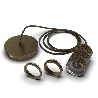Calex | Pendentif rétro | Bronze | Raccord E27 | Cordon 2M
