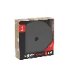 Calex | Plaque de plafond en métal | Ø100mm | 1 trou | Noir nacré mat