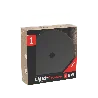 Calex | Plaque de plafond en métal | Ø100mm | 1 trou | Noir nacré brillant