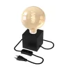 Calex | Luminaire de table | Raccord E27 | Avec interrupteur | Max. 1x40W | Noir mat | Cordon 1,8M