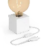 Calex | Luminaire de table | Blanc mat | Raccord E27 | Avec interrupteur | Cordon 1.8M