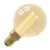 Calex | Filament LED | Grand modèle E27 | Globe G95 | Or | 3,5W