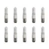 10x Ampoule halogène | Baïonnette Ba15d | Buis | Claire | 15mm | 70W