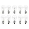 Ampoule électrique | Grande douille E27 | Ampoule standard | Transparente | 65mm | 150W
