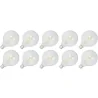 Lighto | Filament LED | Gros culot E27 | Lampe globe | Transparent | 125mm | 4W | Lot de 10