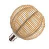 Lighto | Lampe LED | E27 | Lampe Design | Couleur Bambou | ST125 | 120mm | 3.5W