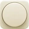 Plaque de recouvrement BJ avec bouton rotatif crème