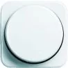 Plaque de recouvrement BJ avec bouton rotatif blanc