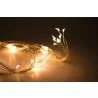 Cascade de lumières de Noël LED en fil de fer 8 x 66cm alimentées par piles
