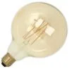 Lighto | Filament LED | Grand modèle E27 | Ampoule Globale | Or | 95mm | 4W