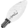 Ampoule E14 | Lampe à bougie rotative | Transparente | 35mm | 40W