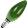 Lampe à incandescence | Petit culot E14 | Lampe bougie | Vert | 35mm | 25W