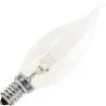 Ampoule E14 | Embout de lampe à bougie | Transparente | 35mm | 40W
