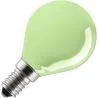 Ampoule | Petit culot E14 | Ampoule sphérique | Verte | 45mm | 15W