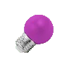 Lighto | Ampoule LED | Grande douille E27 | Ampoule boule | Violet | 45mm | 1W