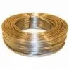 Câble transparent-argenté plat 2x0,75mm par mètre