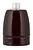Prise Bailey en porcelaine E27 marron