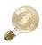 Calex | Filament LED | Grand modèle E27 | G80 | Globe | Or | 3.8W