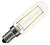 Lampe tube LED filament 2W (remplace 20W) petite douille E14 25x85mm