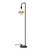 Calex | Lampadaire U-Line | Noir | Raccord E27 | Avec interrupteur marche/arrêt | Max. 1x60W | H155cm | 180cm câble