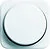 Plaque de recouvrement BJ avec bouton rotatif blanc