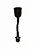 Cordon de suspension E27 extensible 0,4 - 1,2 mètres noir