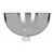 Bouchon de plafond Bailey forme bol chromé + serre-câble transparent